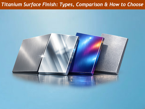 titanium surface finish - types, comparision and how to choose